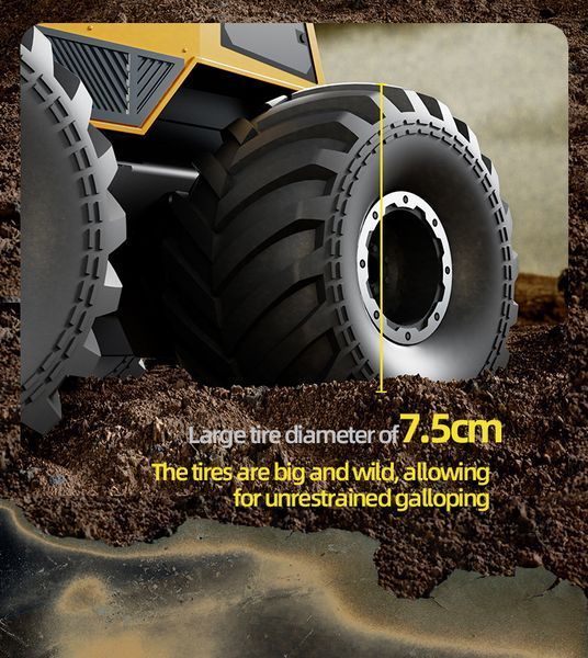 Машинка на пульте управления JJRC SHERP Q210 вездеход амфибия 4х4 желтый 1000237 фото