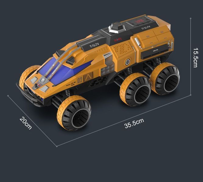 Машинка на пульті управління Марсохід JJRC Q118, монстр трак 6х6, стріляє орбизами 1000238 фото