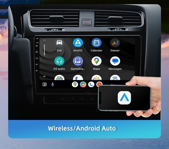 Автомагнітола 10" універсальна Android 13 2Din К803 ( 2/32GB, 4 ядра, CarPlay, Wi-Fi, GPS) 1000232-1 фото