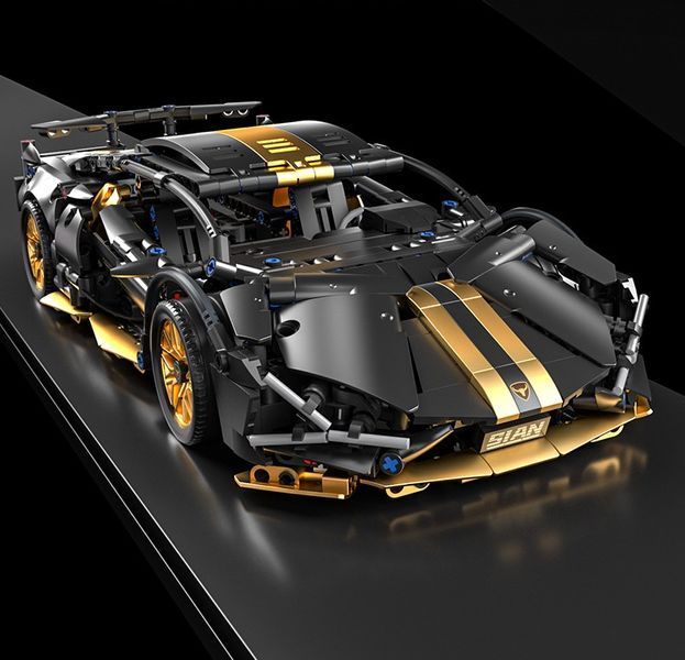 Машинка конструктор Lamba Black 1190 деталей 1000207 фото