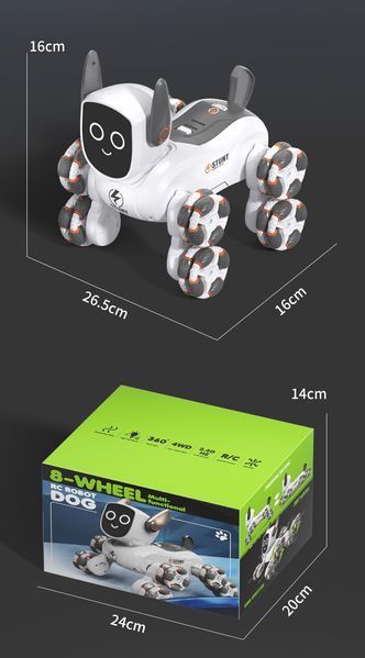 Интерактивная игрушка собака-робот на радиоуправлении JJRC Stunt 1000219 фото