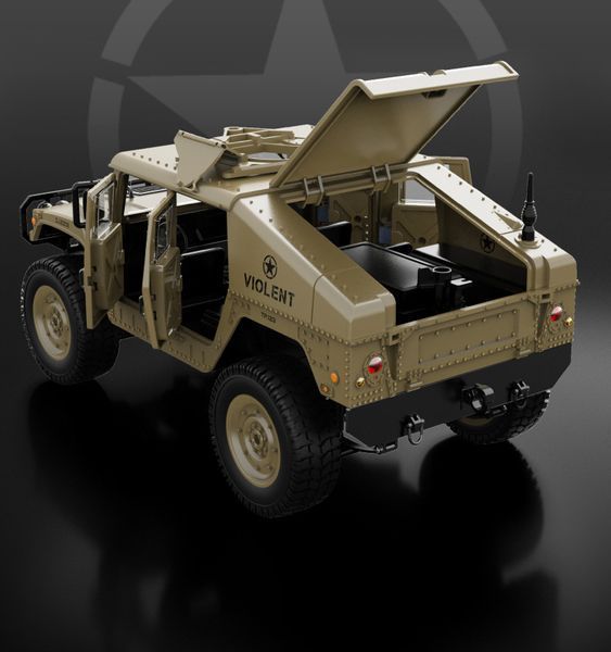 Радиоуправляемый внедорожник JJRC Hummer 4WD (Краулер) Жолтый 1000249 фото