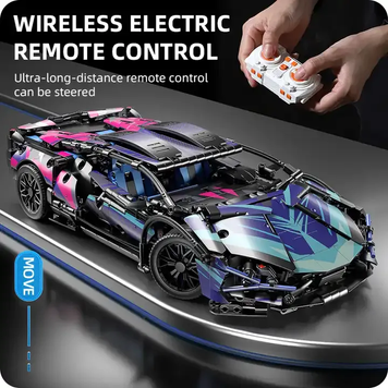 Конструктор Technic Lamborghini CyberPunk на радіокеруванні &mdash; 1203 деталей, масштаб 1:14 1000129-1 фото